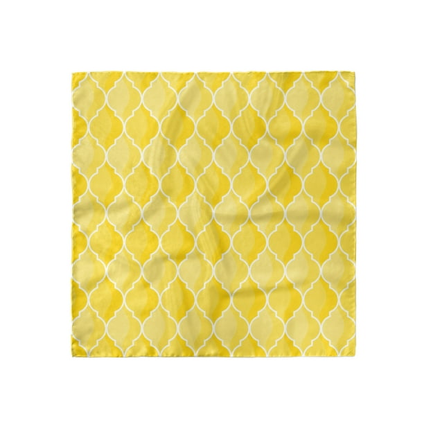 Hijab Scarf Ambesonne Yellow Headscarf Geometric Triangle 